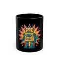 "Toy Robot" Black Ceramic Mug