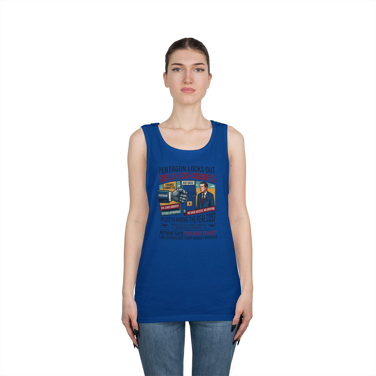 "Pentagon Locks Out The Check Signers" Tank Top