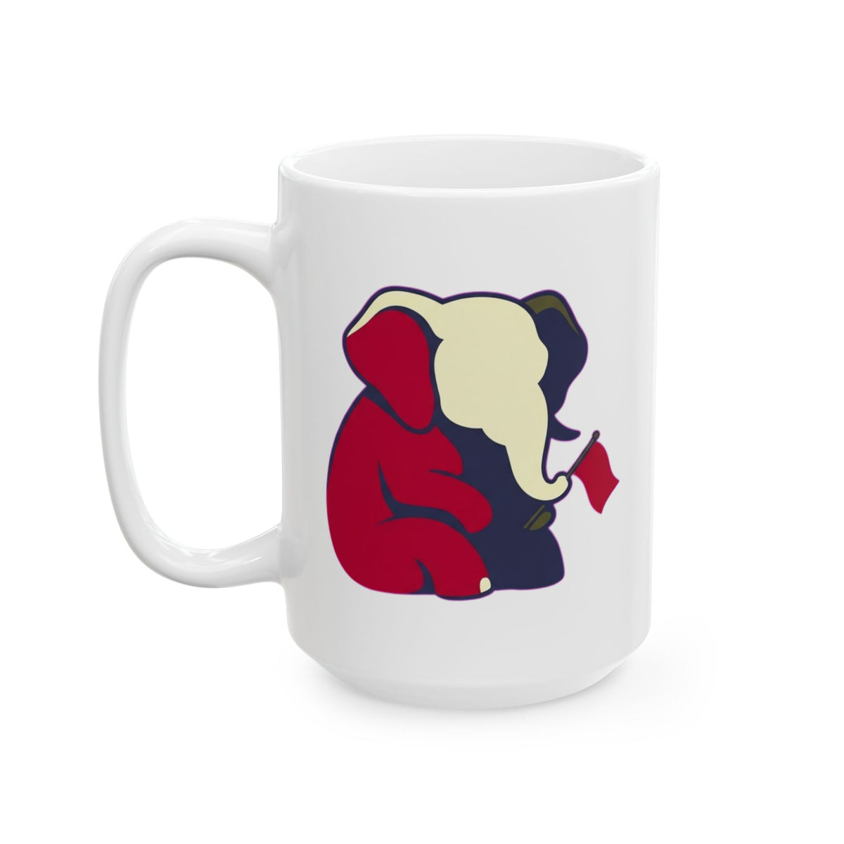 "Is It 2028 Yet" White Ceramic Mug — Graphic
