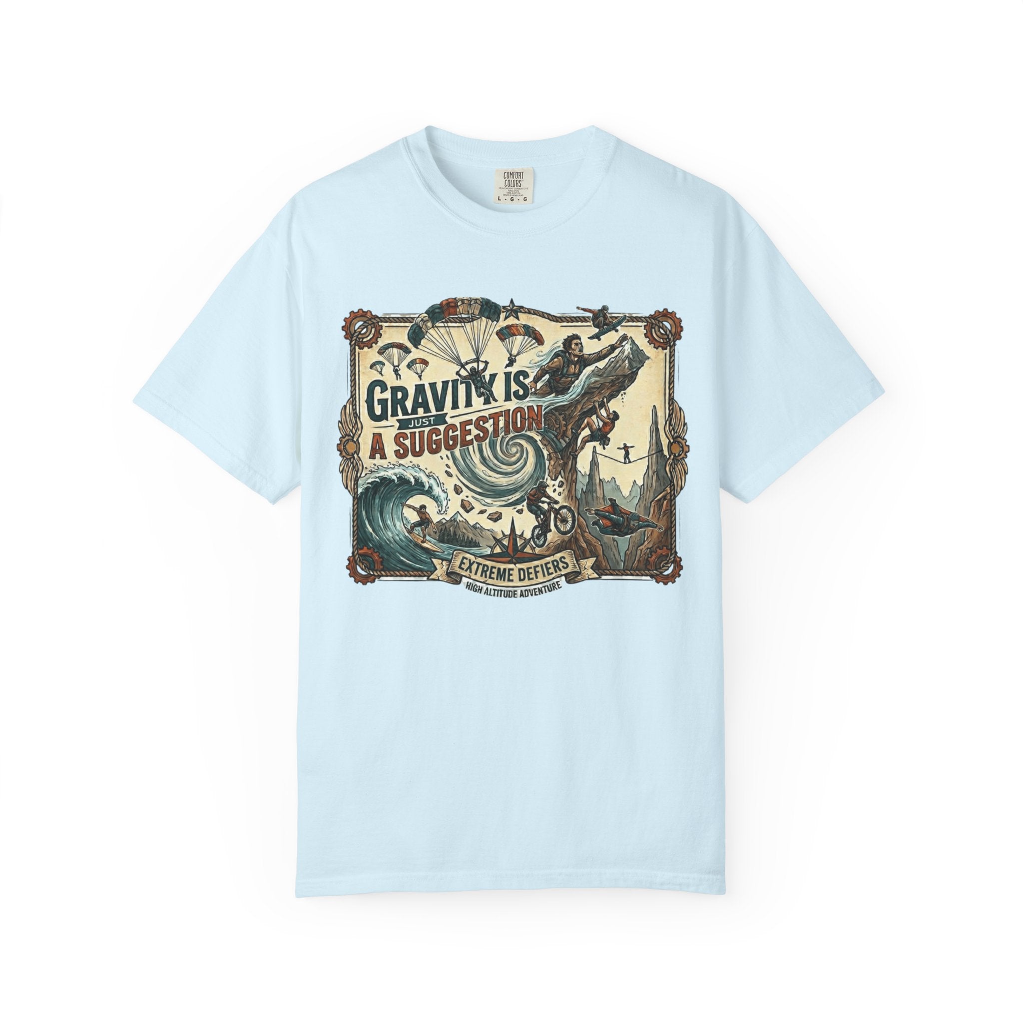 "Gravity is Just a Suggestion" Unisex Garment-Dyed T-shirt