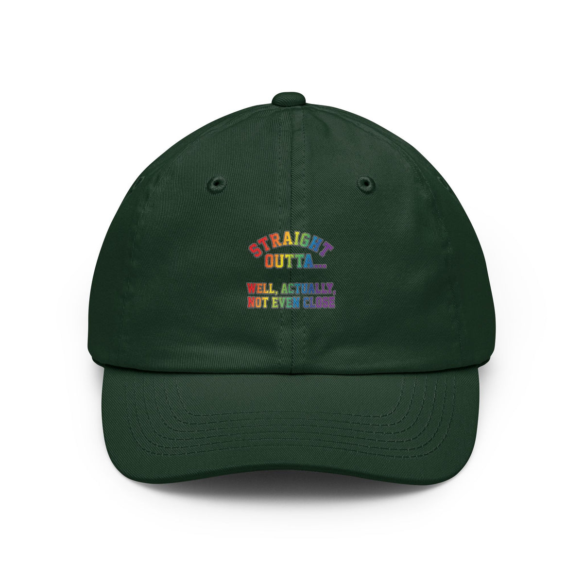 Color: Forest Green | Straight Outta Not Even Dad Hat