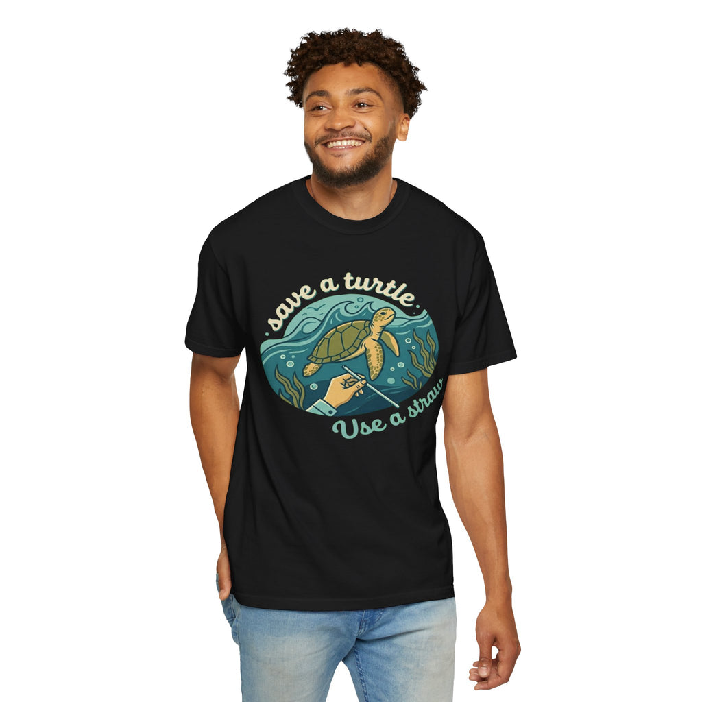 "Save a Turtle" Unisex Garment-Dyed Tee