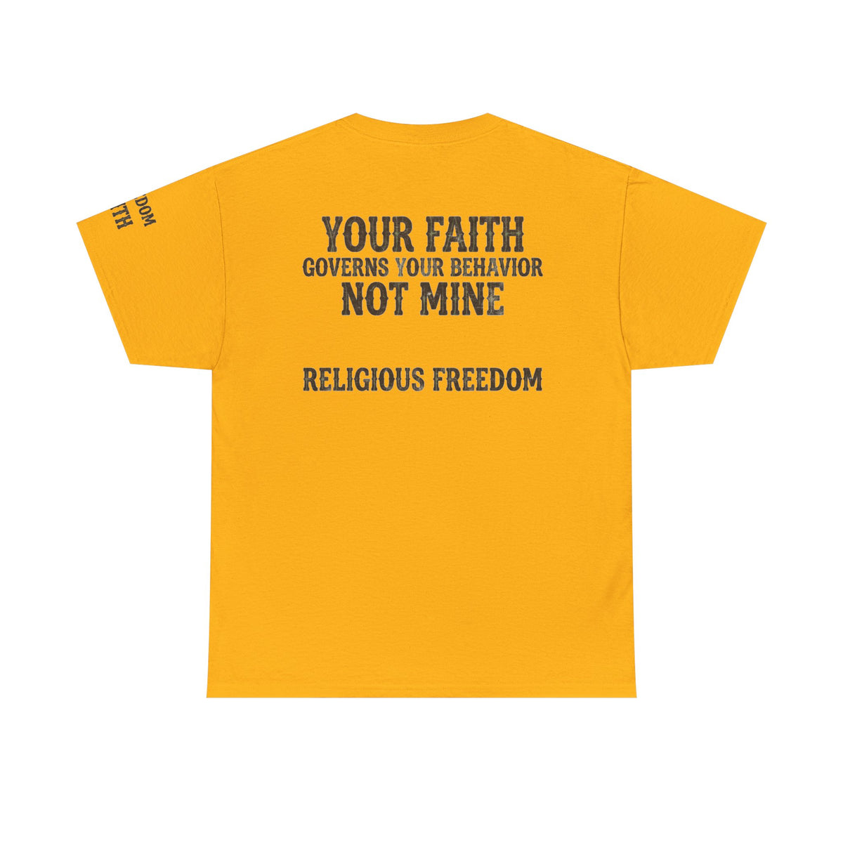 Color: Gold | Religious Freedom Premium Graphic Tee