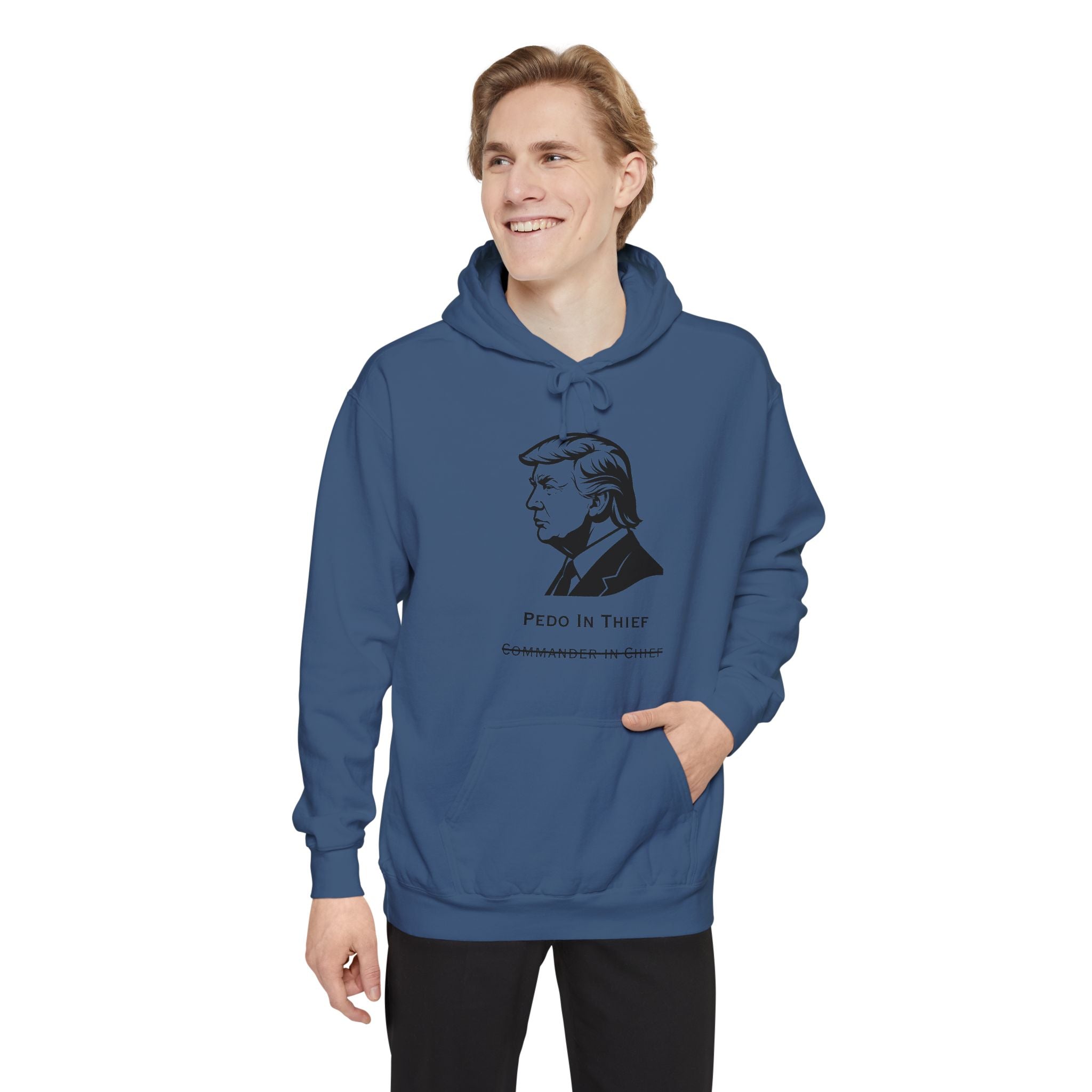 Pedo in Thief | Garment-Dyed Hoodie — AttitudeShirts