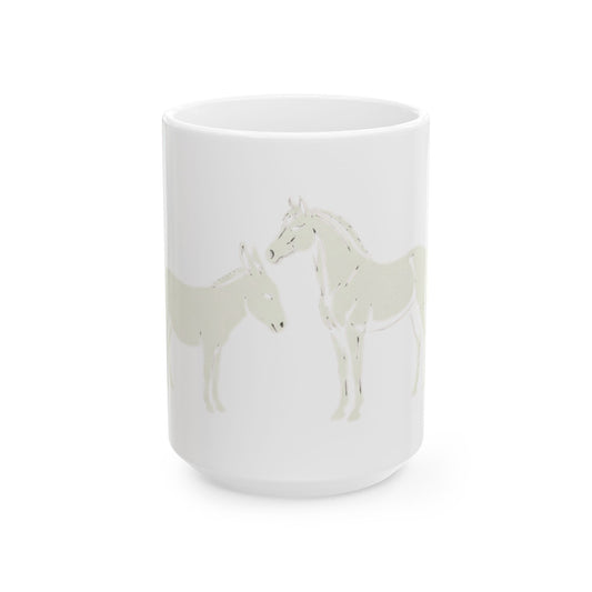 "Good Book Series Ezekiel 23 20 Love Language" White Ceramic Mug — Graphic