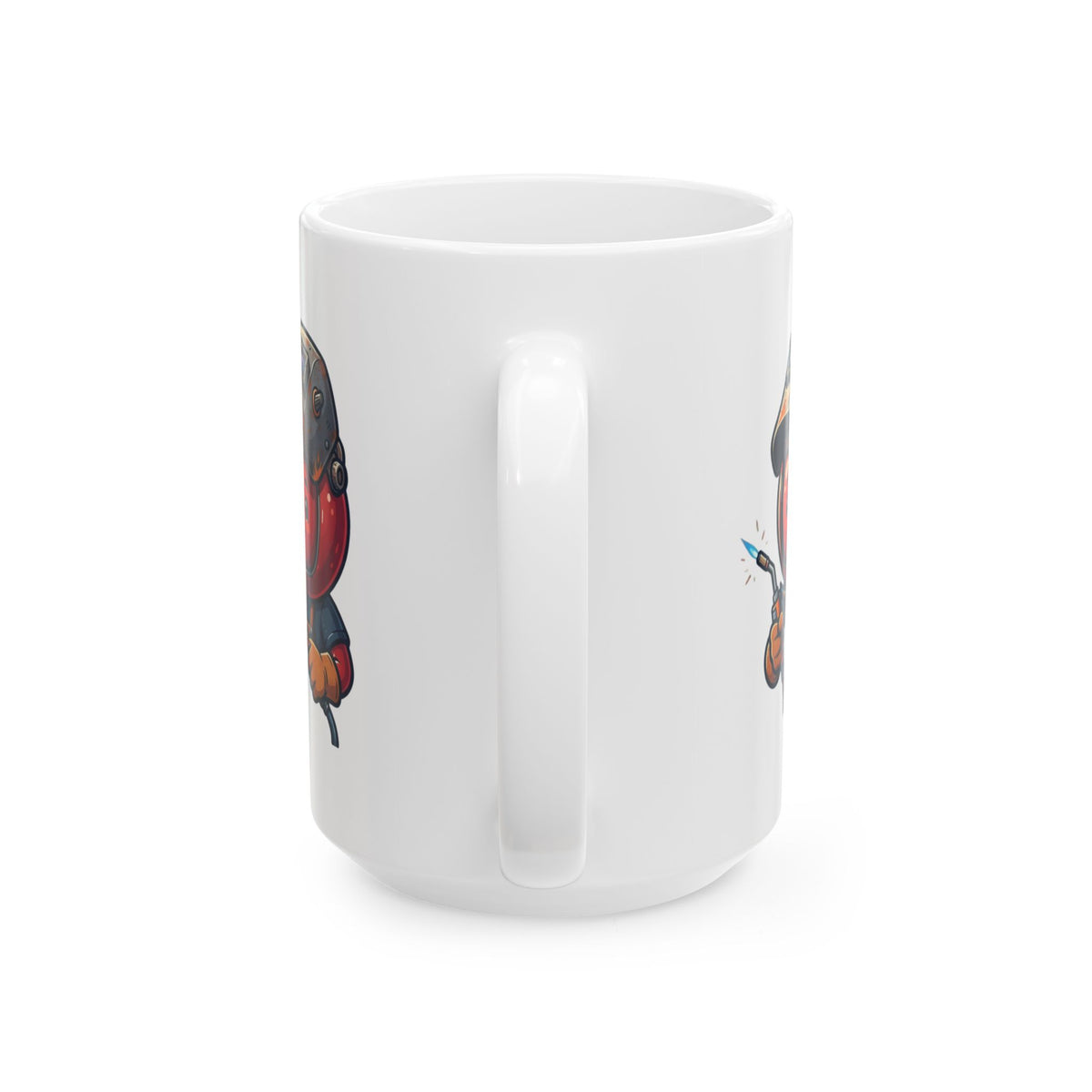 "Professional Cherry Popper" White Ceramic Mug — Graphic