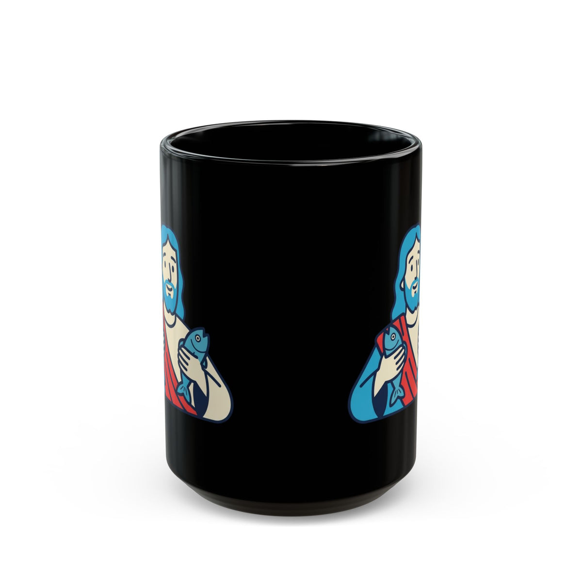 "Good Book Series Not Dead Awkward In Bed" Black Ceramic Mug — Graphic