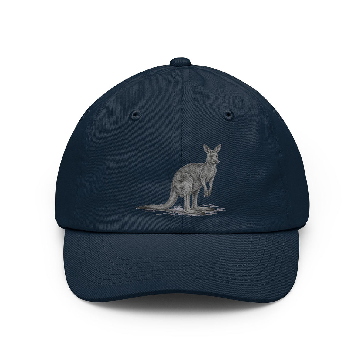 Color: Navy | Pencil Sketch Art Kangaroo Dad Hat