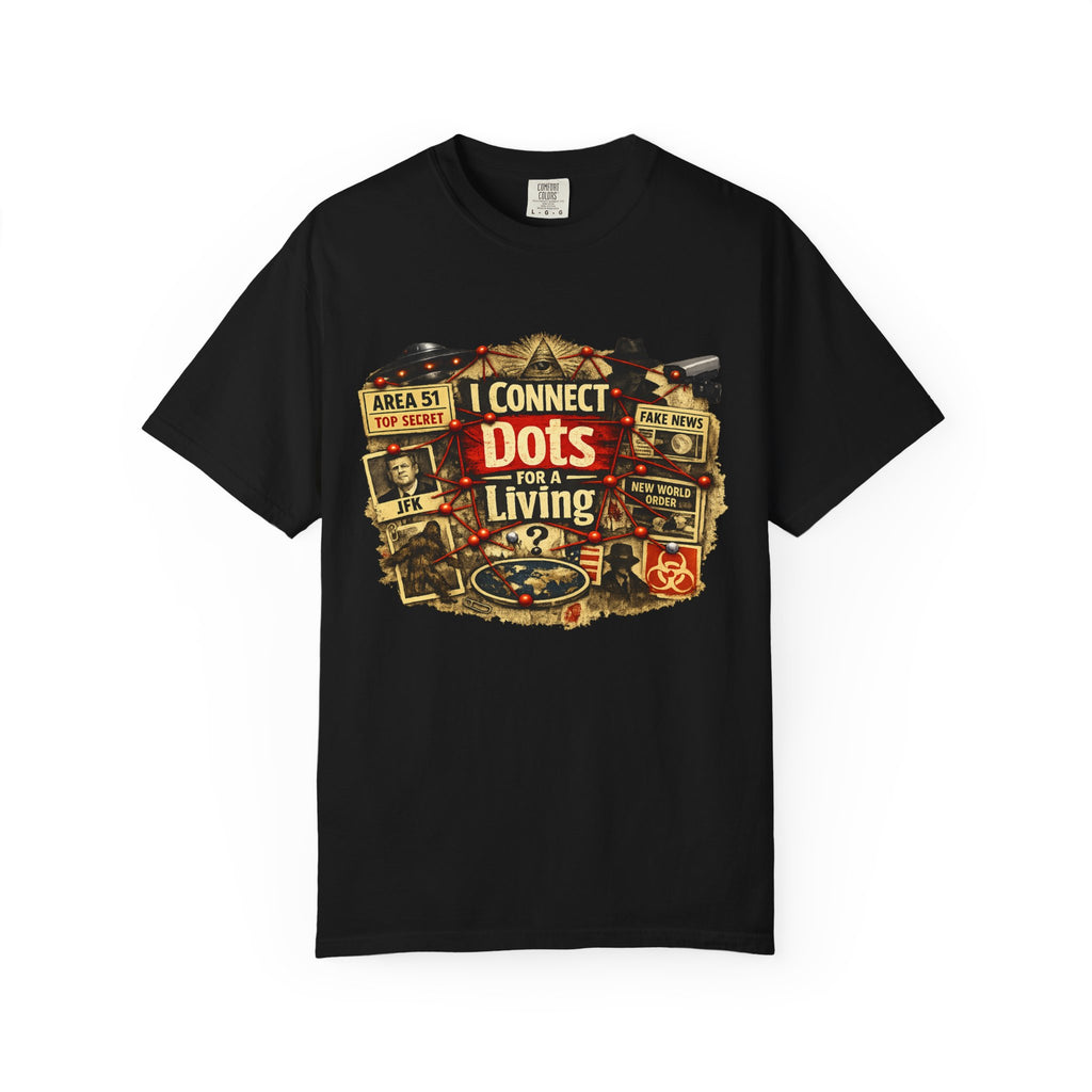 "I Connect Dots For Living" Unisex Garment-Dyed Tee