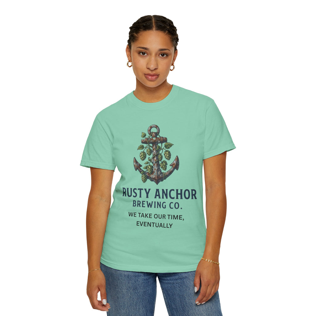 "Rusty Anchor Brewing" Unisex Garment-Dyed Tee