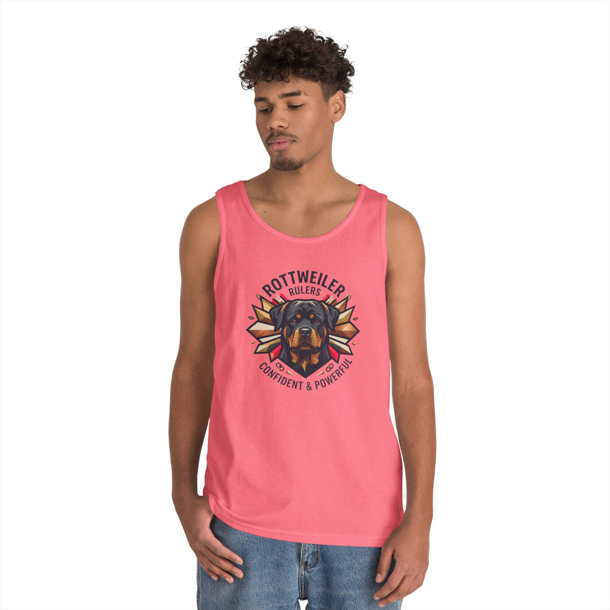 "Rottweiler Rulers Confident Powerful" Tank Top