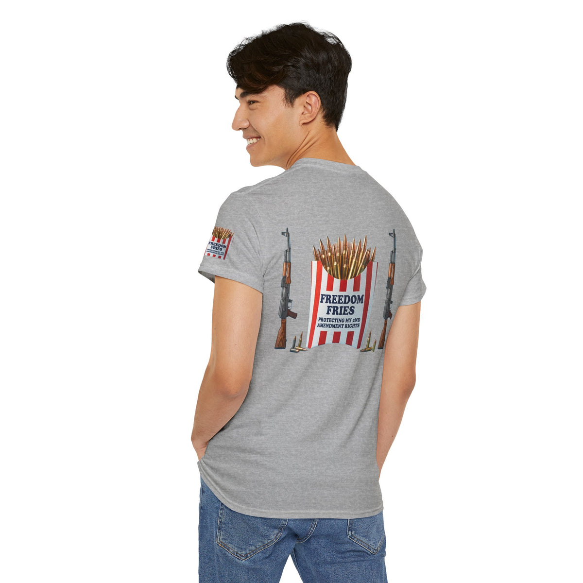 Color: Sport Grey | Freedom Fries Premium Graphic Tee