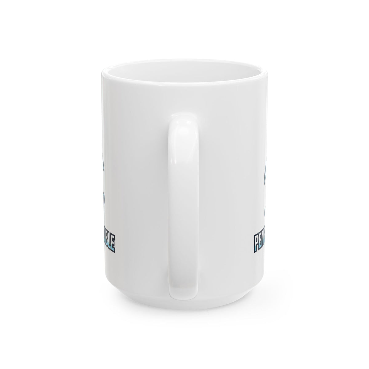 "Penguin Credible" White Ceramic Mug