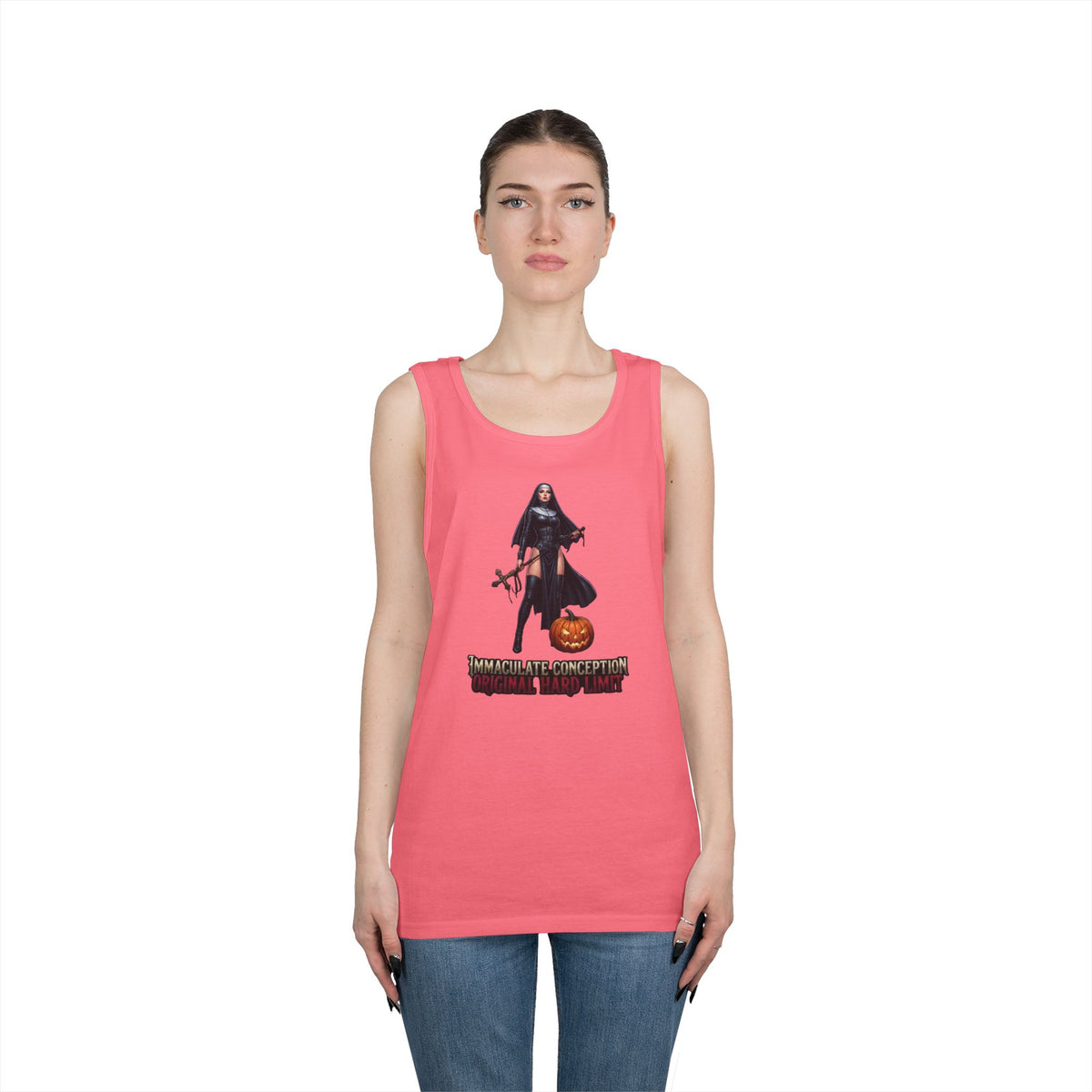 Color: Safety Pink | Original Hard Limit Tank Top
