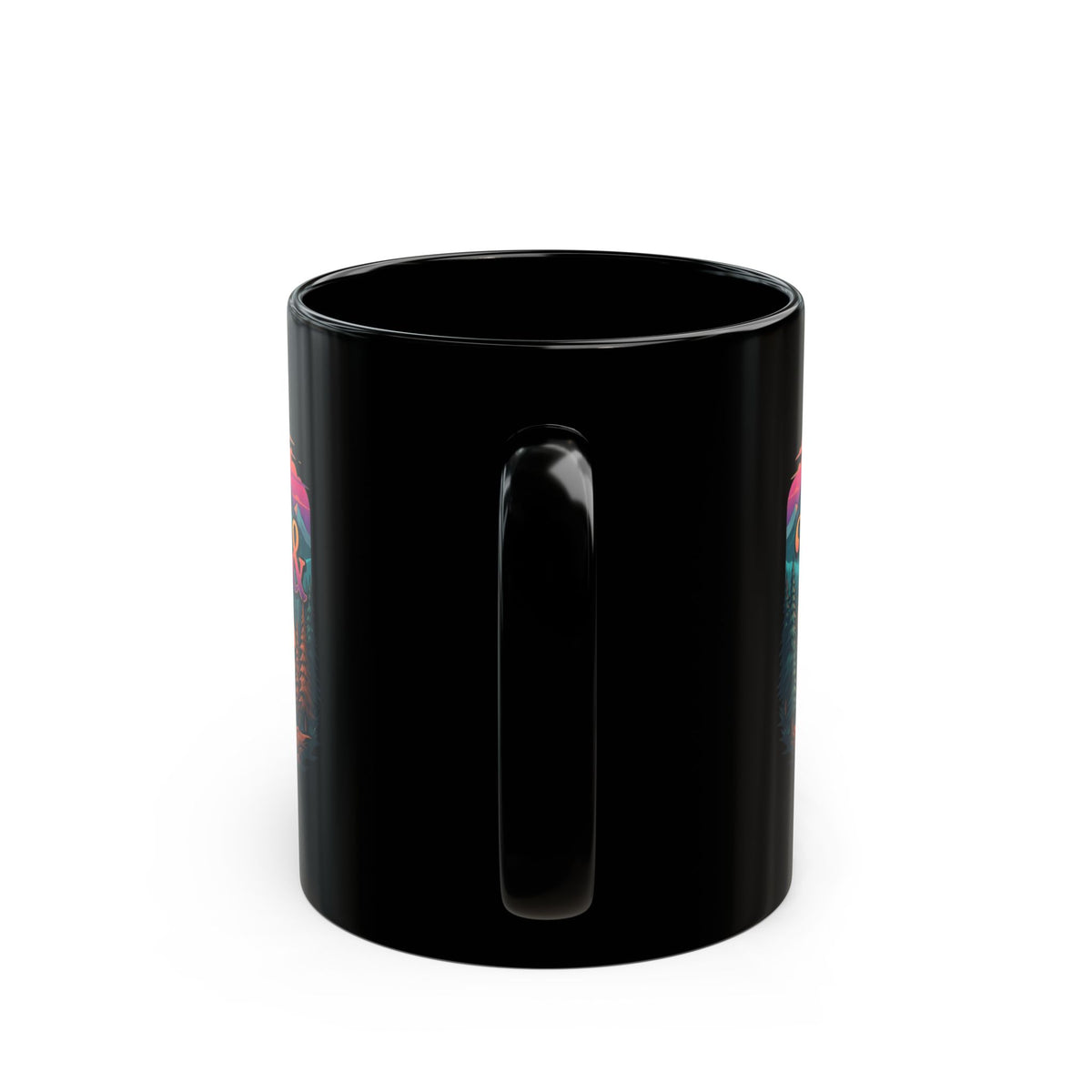 "Wild & Free" Black Ceramic Mug