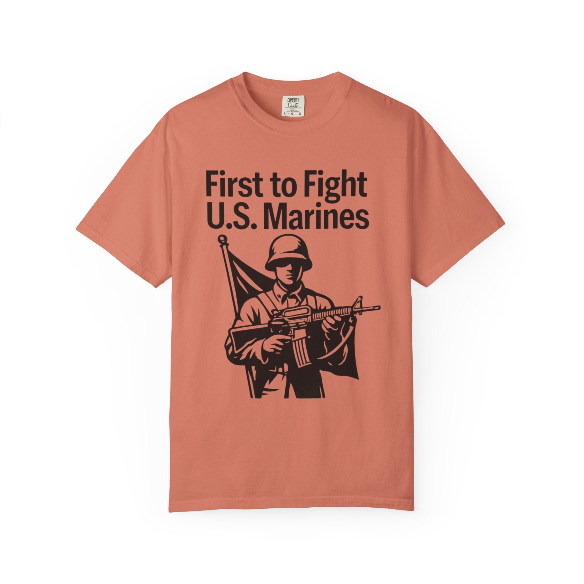 "First to Fight" Unisex Garment-Dyed T-shirt