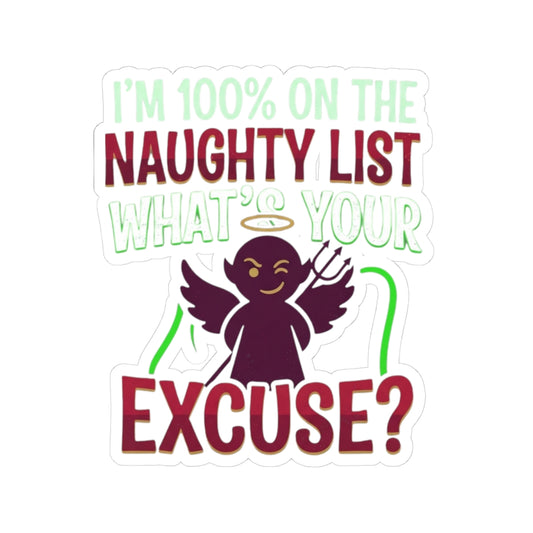 "On The Naughty List" Sticker — Main