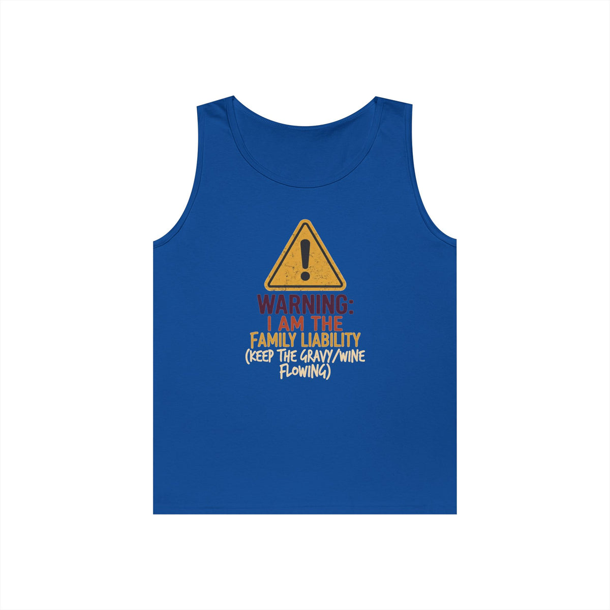 Color: Royal | Warning I am The Family Liability Tank Top