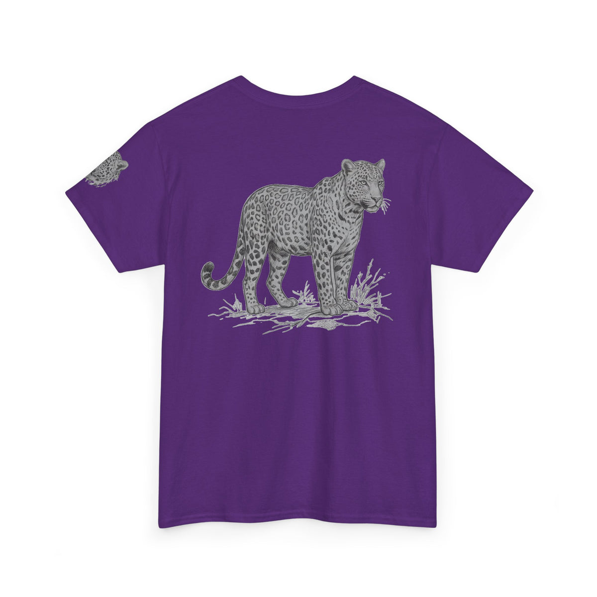 "Pencil Sketch Art Leopard" Premium Graphic Tee