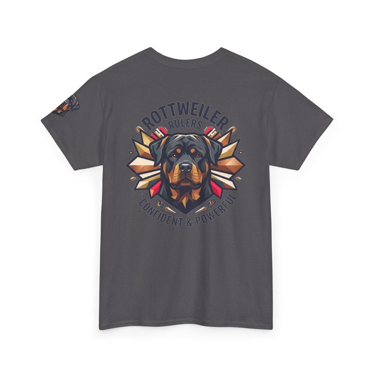 "Rottweiler Rulers Confident Powerful" Premium Graphic Tee