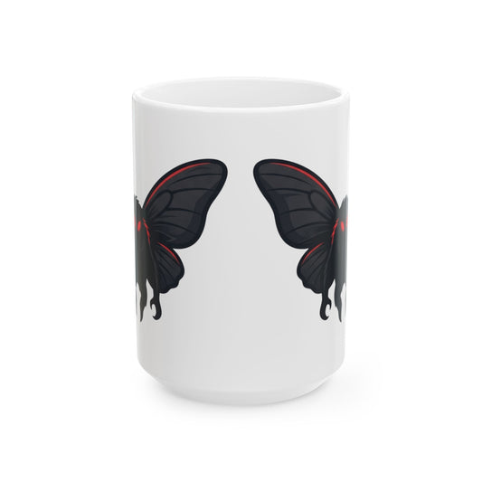 "Mothman (West Virginia, USA)" White Ceramic Mug — Graphic