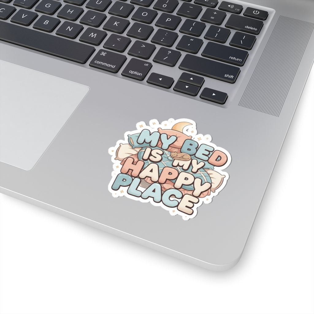 Bed > People: A Love Story | Kiss-Cut Sticker — AttitudeShirts