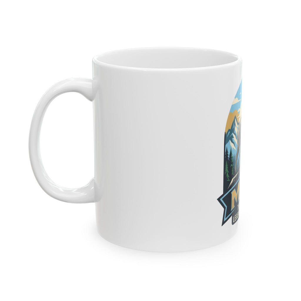 "May Legend" White Ceramic Mug