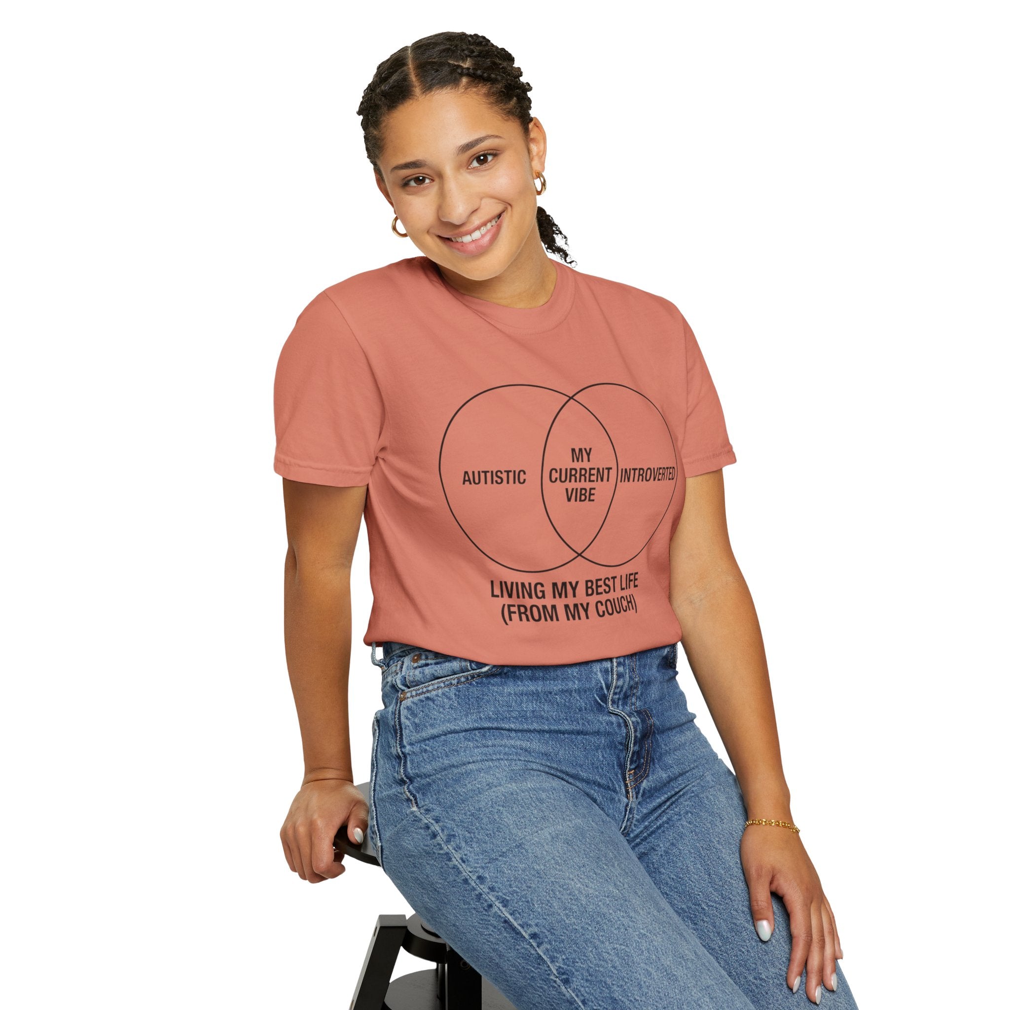 "Living My Best Life" Unisex Garment-Dyed Tee