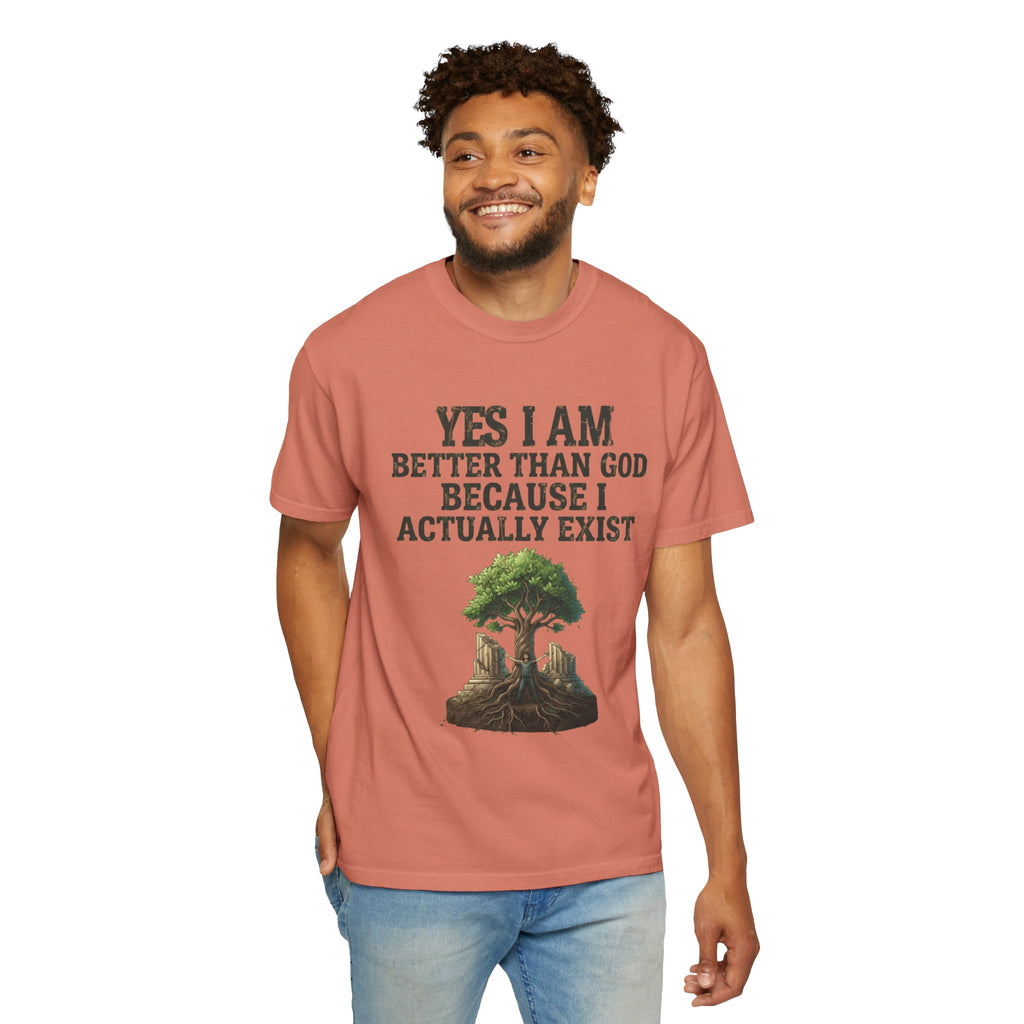 "I Exist" Unisex Garment-Dyed Tee