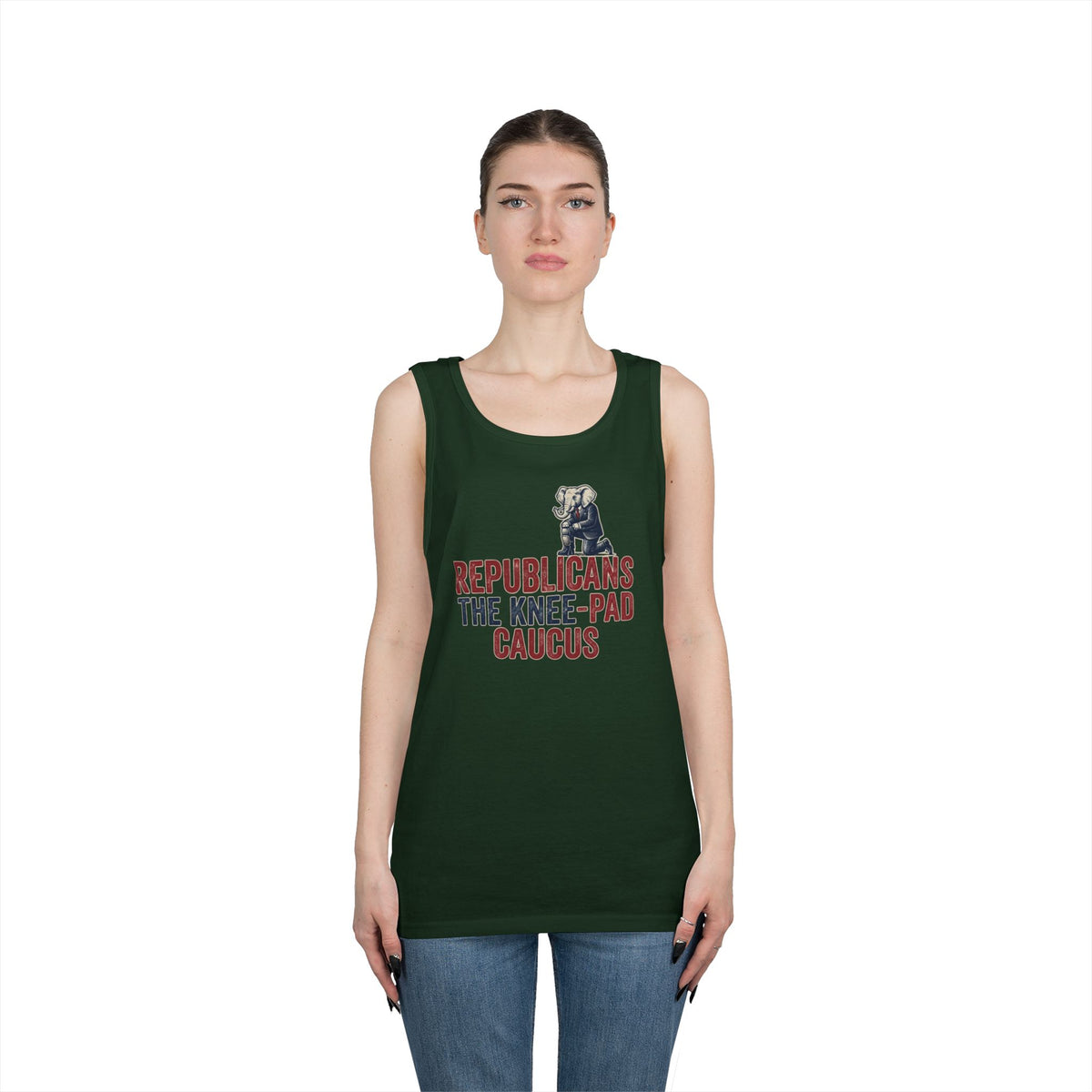 Color: Forest Green | The Knee Pad Caucus Tank Top