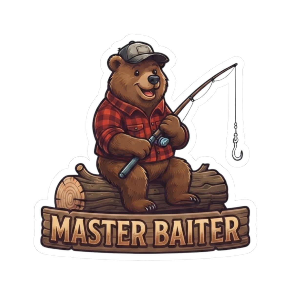"Bear Master Baiter" Sticker — Main