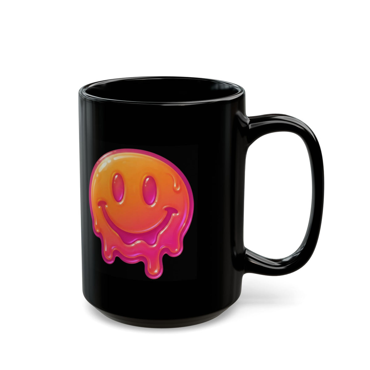 "Melting Hot" Black Ceramic Mug — Graphic