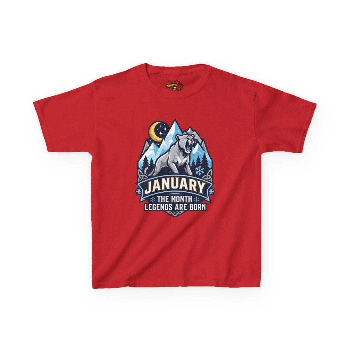 Color: Red | January Legend Kids Tee