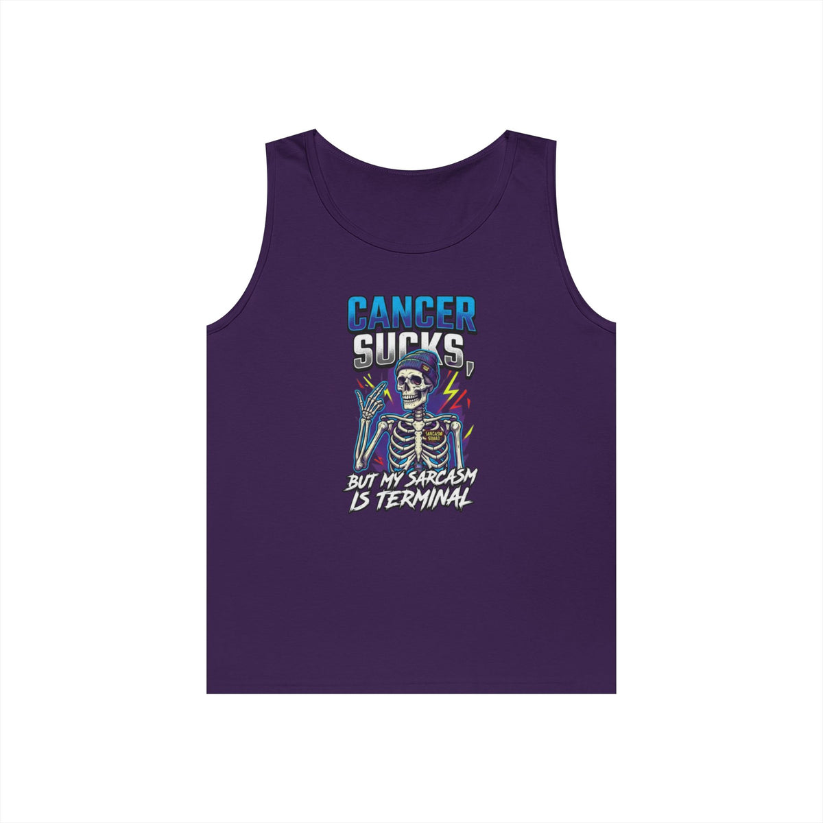 Color: Purple | Cancer Sucks But My Sarcasm Is Terminal Tank Top