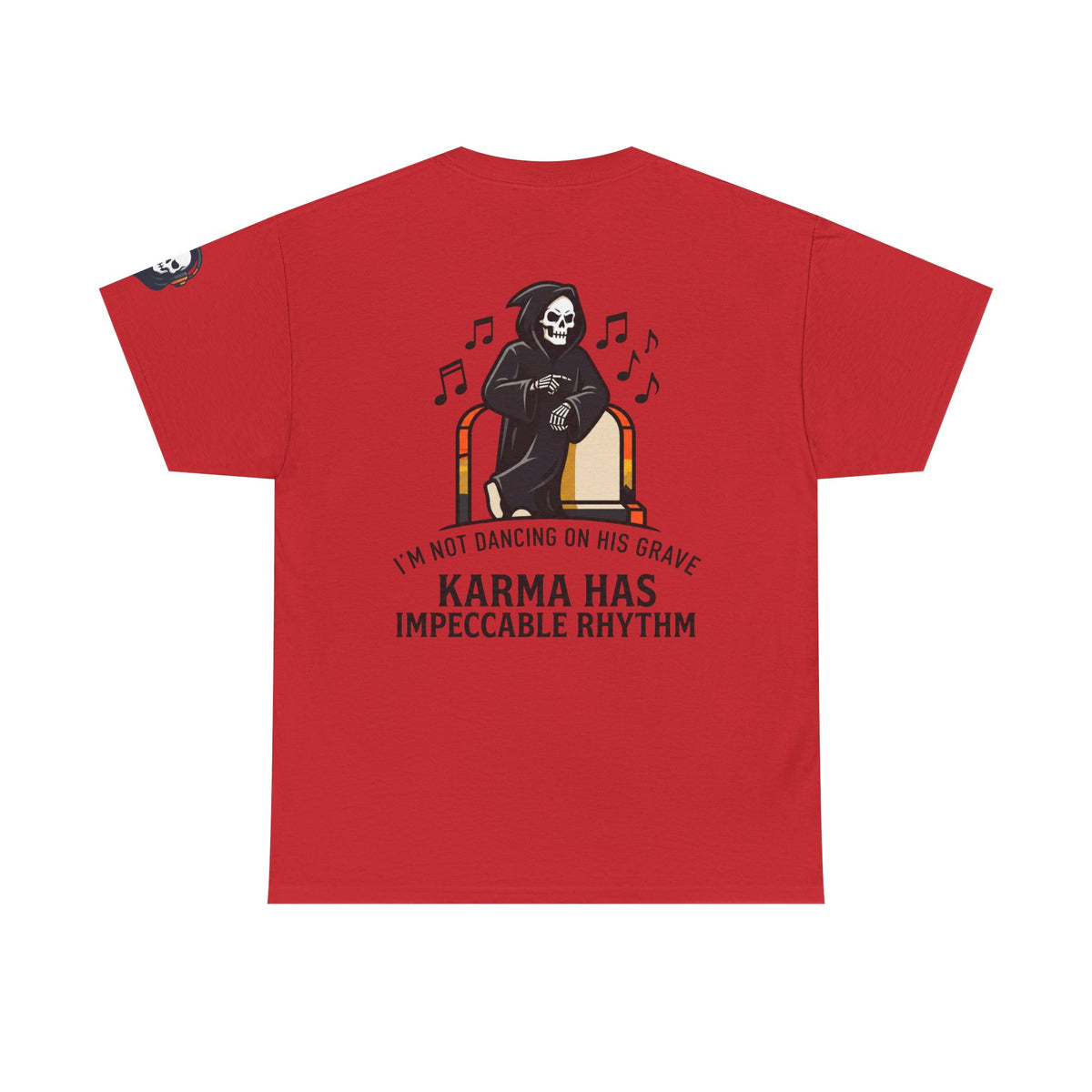 Color: Red | Dancing On Grave Premium Graphic Tee