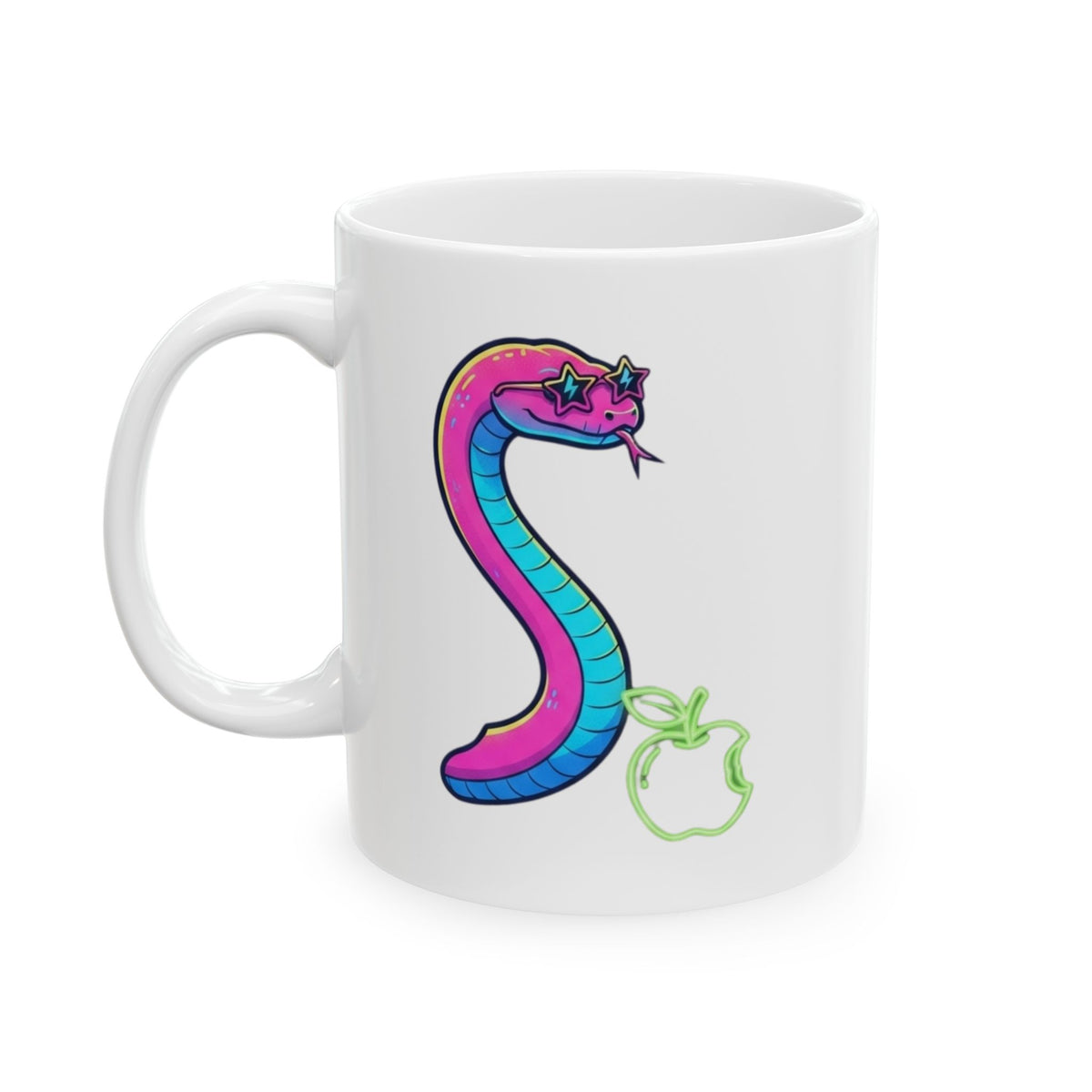 "Good Book Series Naked & Unashamed" White Ceramic Mug — Graphic