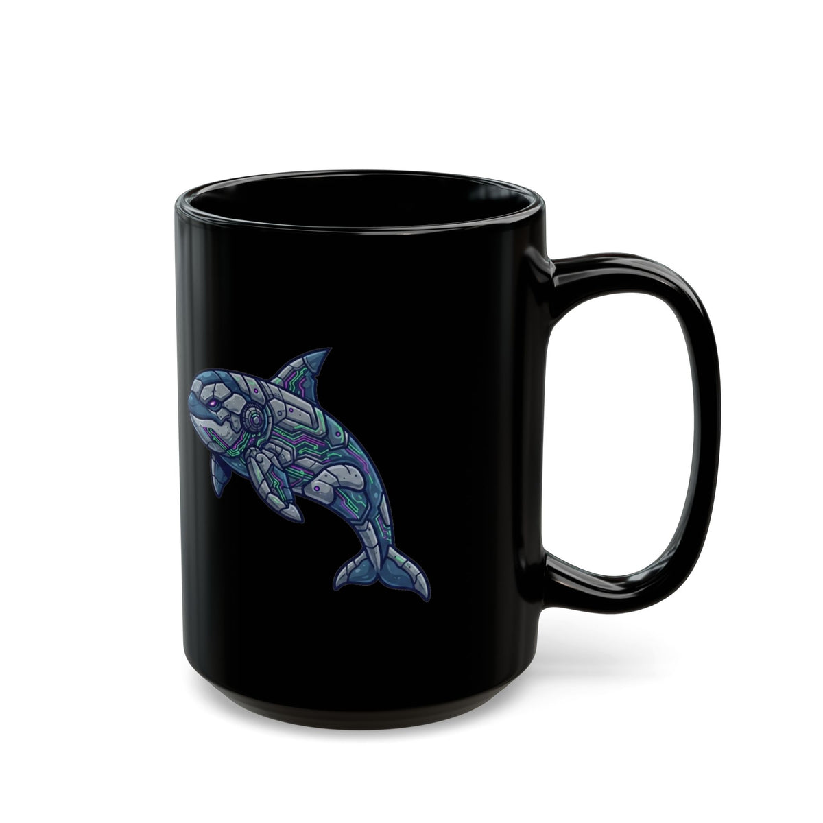 "Killer Whale" Black Ceramic Mug