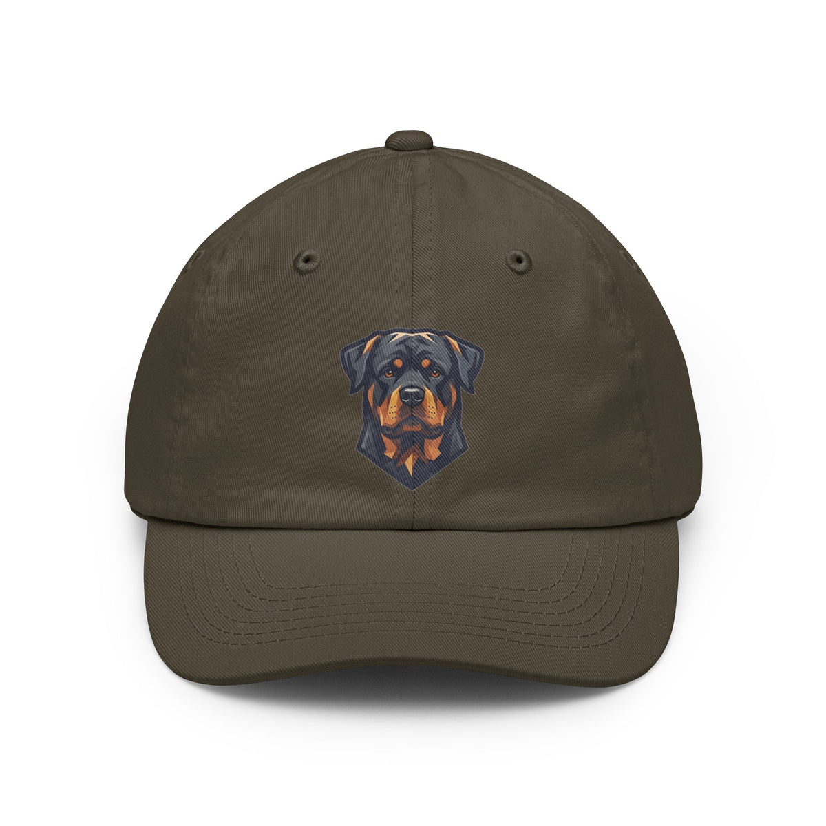 Color: Olive | Rottweiler Rulers Confident Powerful Dad Hat — Graphic