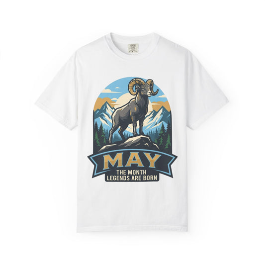 Color: White | May Legend Unisex Garment-Dyed Tee