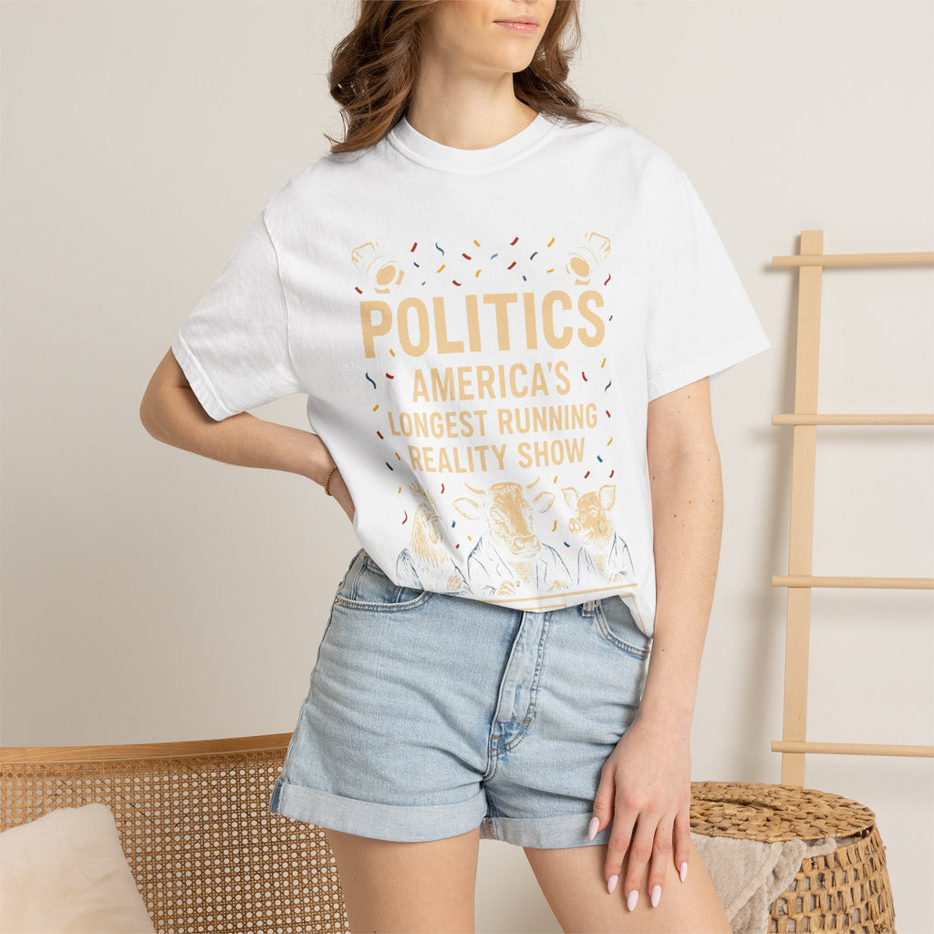 "The Ultimate Reality Show" Unisex Garment-Dyed T-shirt