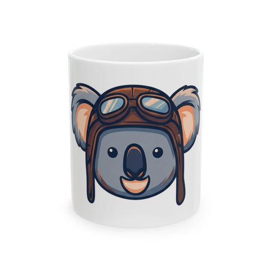 "Koala Credible" White Ceramic Mug — Graphic