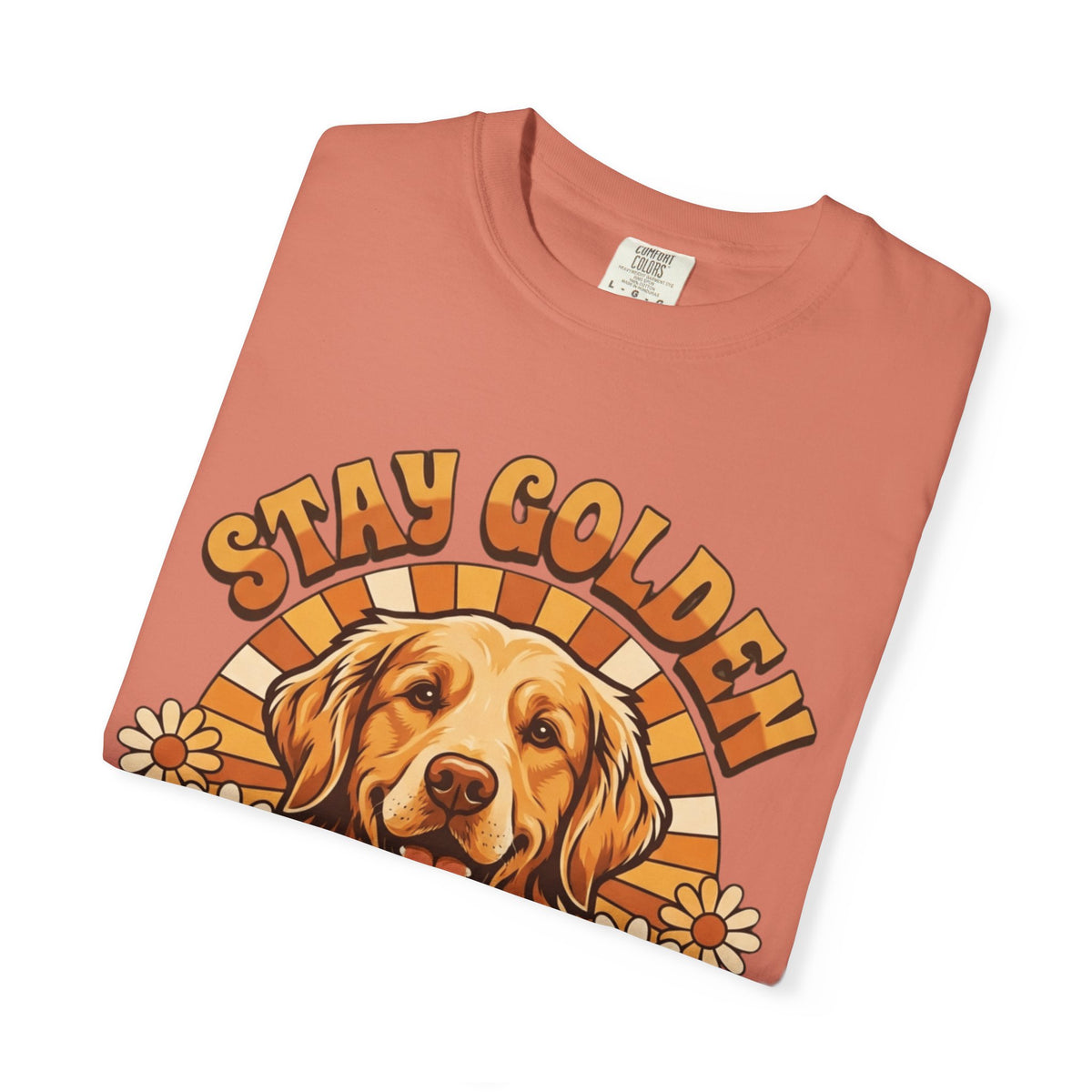"Stay Golden & Bark On" Unisex Garment-Dyed Tee