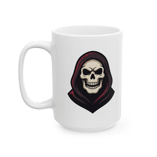 "Autumn Death" White Ceramic Mug — Graphic