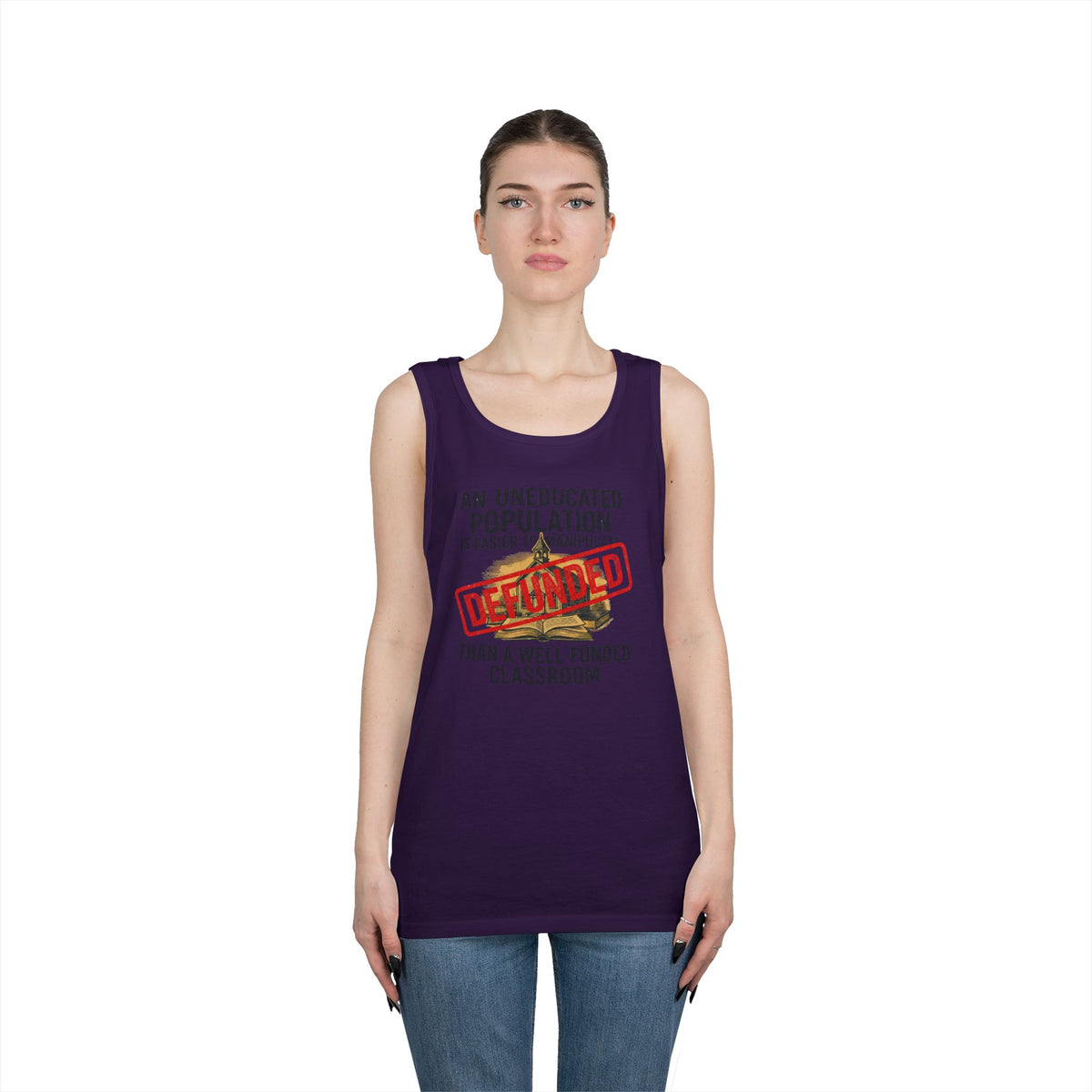 Color: Purple | Protest Series - Fund Public Schools Tank Top