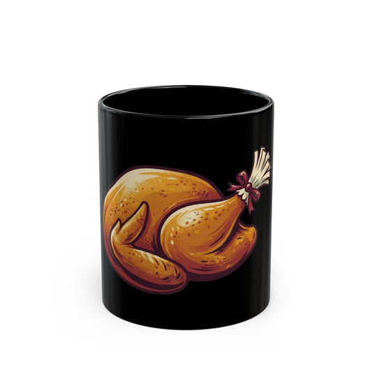"I Like Big Thighs" Black Ceramic Mug — Graphic