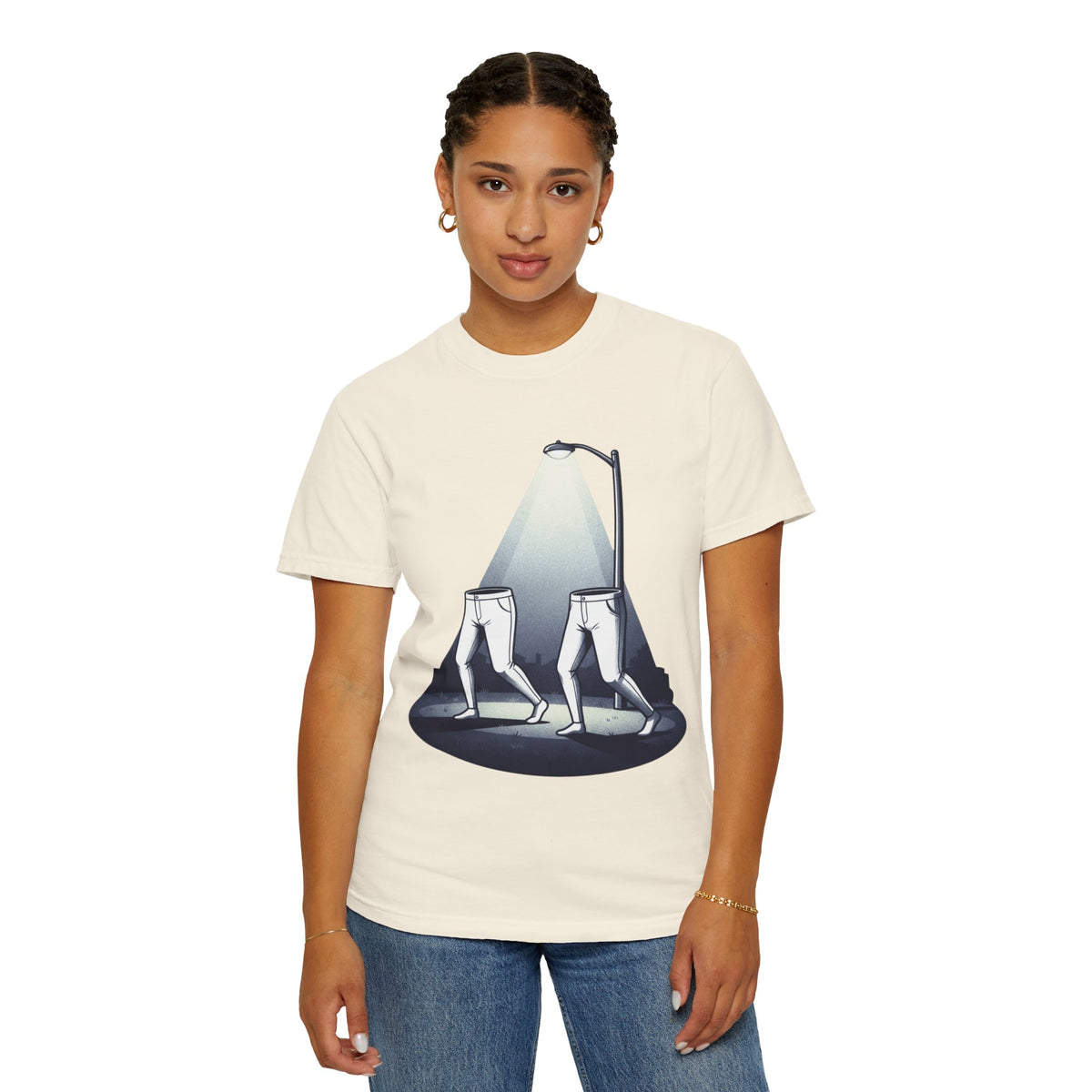 Color: Ivory | The Fresno Nightcrawlers (California, USA) Unisex Garment-Dyed Tee