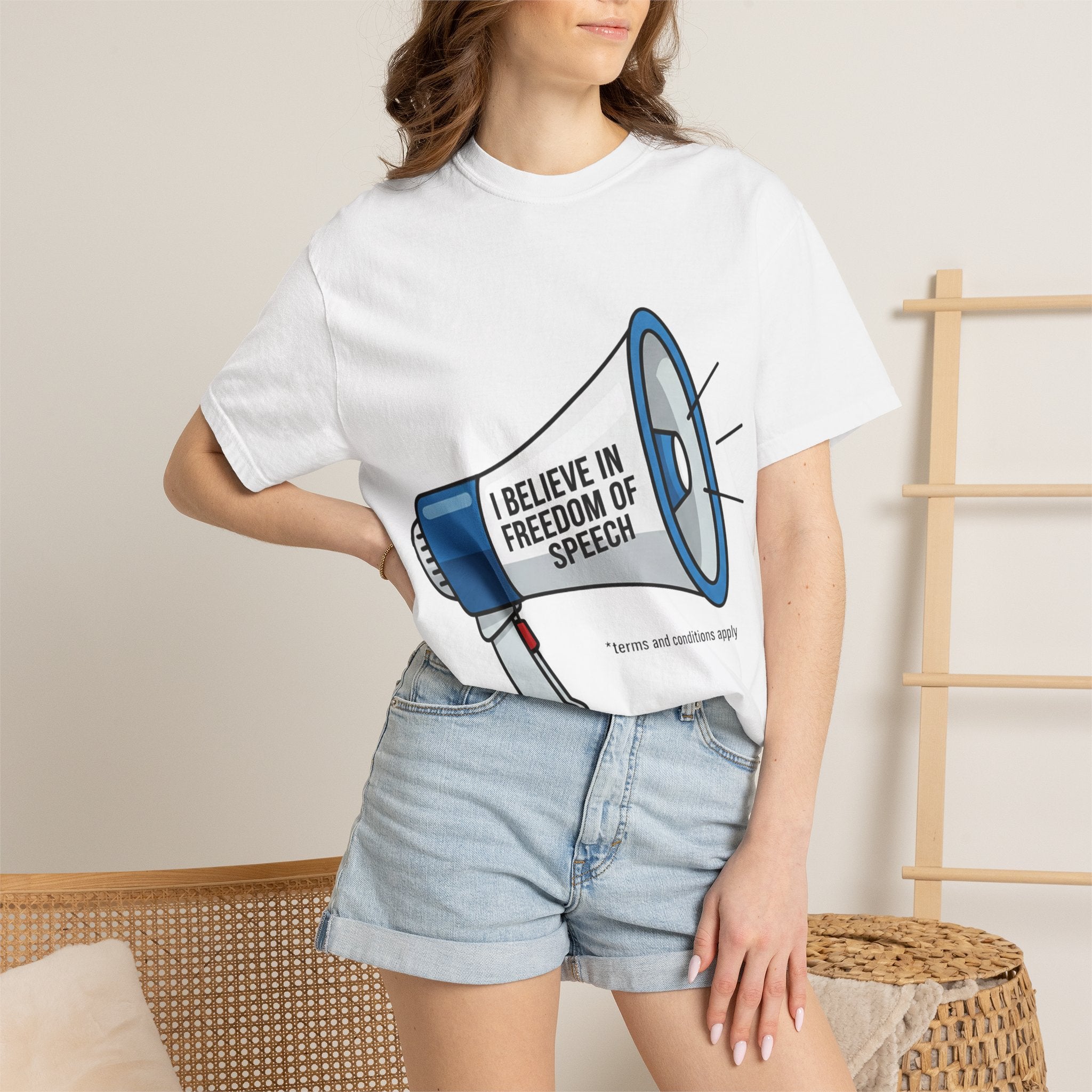 "Freedom of Speech" Unisex Garment-Dyed T-shirt