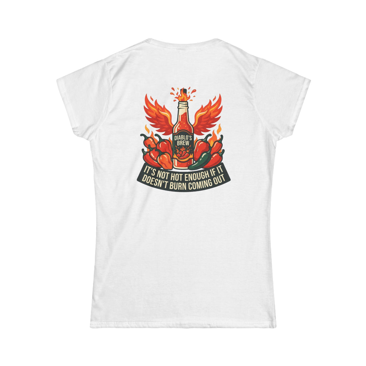 Color: White | Burns Coming Out Women's Tee
