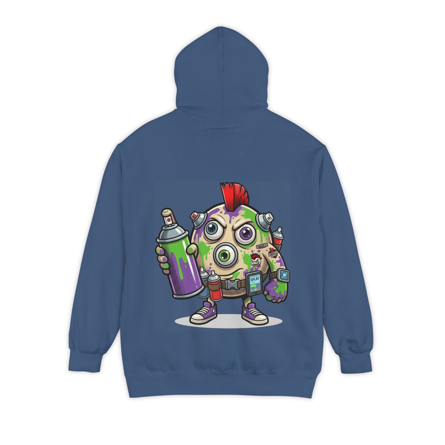 "Graffiti" Garment-Dyed Hoodie