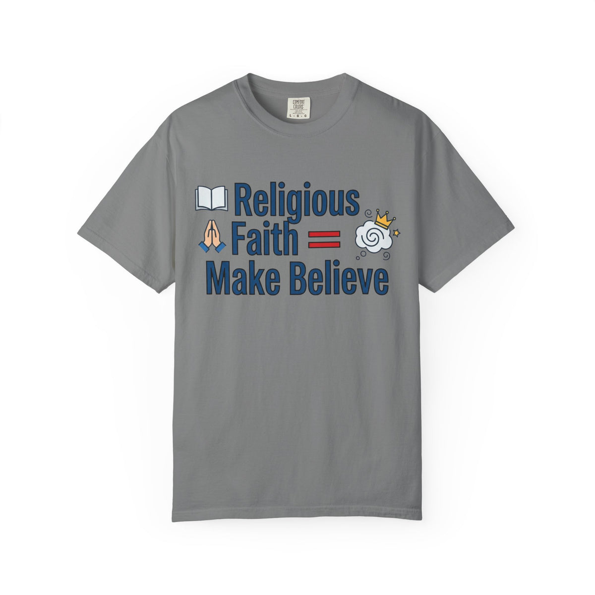 Color: Grey | Make Believe Club Member | Garment-Dyed Tee — AttitudeShirts